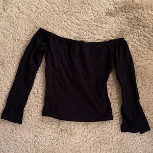 Elegant Black Off-Shoulder Top